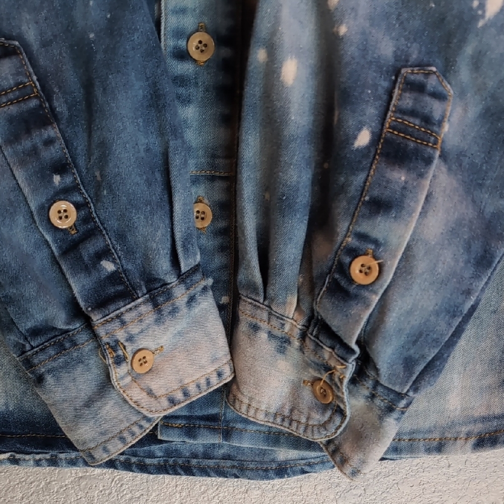 Rocawear Western Denim Button Down Shirt Y2K - Picture 5 of 9